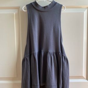 Urban Outfitters High Neck  Peplum Tank